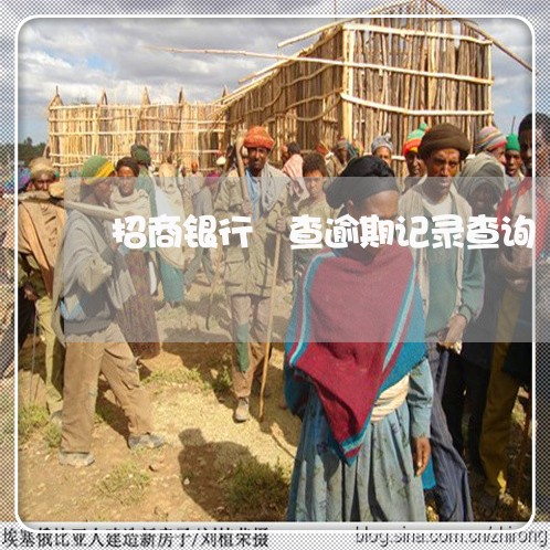 招商银行 查逾期记录查询 招商银行 查逾期记录查询